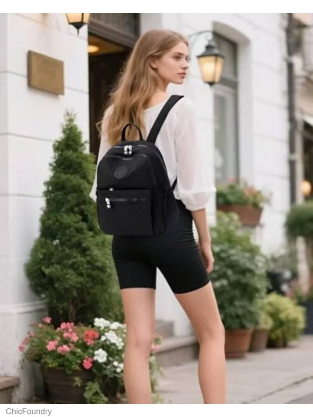Mini Nylon Backpack Purse Lightweight Waterproof Travel Multi-Pockets